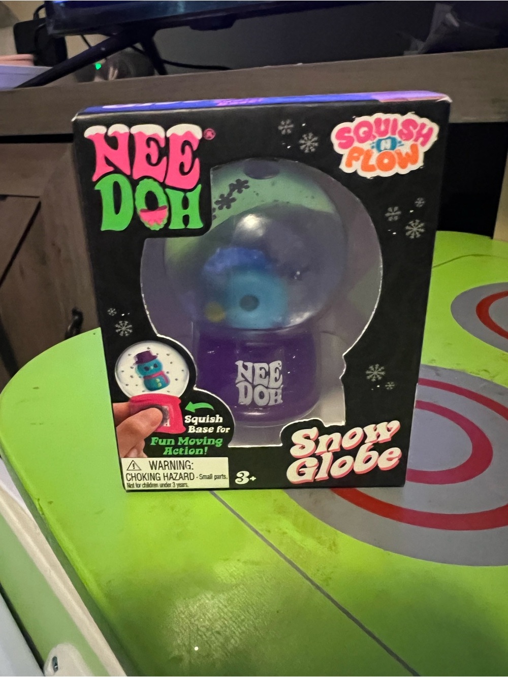 NeeDoh Snow Globe Squish Toy - Purple NEW